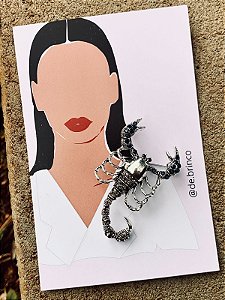 Broche / pingente Escorpião M