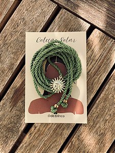 COLAR SOL BOHO VERDE