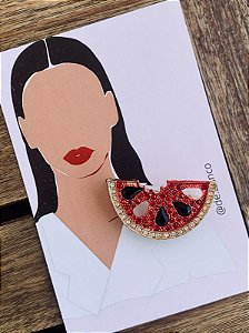 Broche / pingente Melancia humm