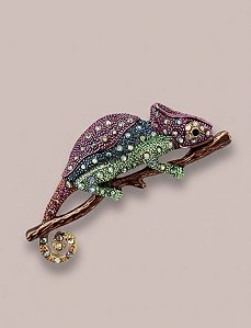 Broche Camaleão Roxo G