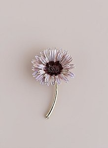 Broche \ pingente Florir Rosa Claro