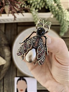 Broche Inseto Vintage dourado