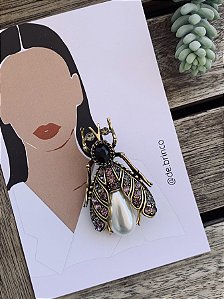 Broche Inseto Vintage dourado