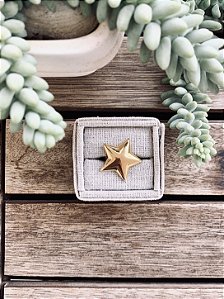 Anel Estrela Dourado