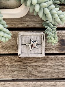 Anel Estrela Prateado