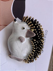 Broche Ouriço Dourado