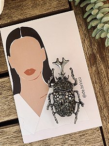 Broche Besouro Rinoceronte