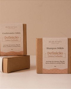 Kit shampoo +  condicionador em barra Definição