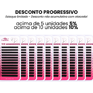 Cílios Fadvan YY curvatura C e D – Volume Brasileiro
