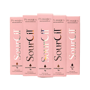 Kit Henna para Sobrancelhas Sourcil 3g — Linha Premium Vegana (Escolha a Cor)