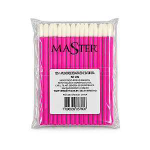 Pincel Aplicador de Batom Descartável Master – 50 Unidades