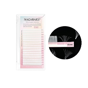 Cílios Nagaraku Auto Fan Branco – Volume Russo Instantâneo
