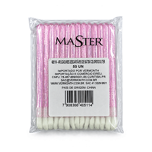 Pincel Aplicador de Batom Descartável Master Glitter – 50 Unidades