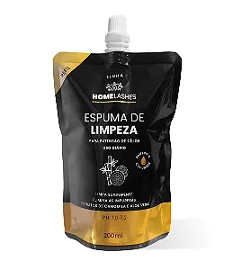 Refil Espuma de Limpeza Cílios 200ml Ph7.0 Home Lashes Uni Lashes