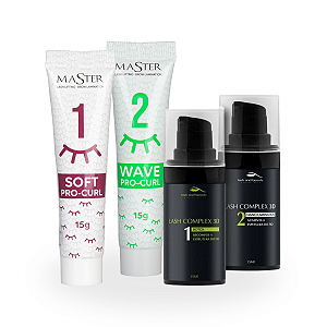 Kit Master Passos 1 e 2 + 1 e 2 Complex 3D Lash And Beaut + Brinde