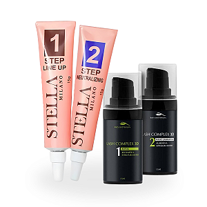 Kit Stella Milano Passo 1 e 2 + Lash And Beauty 1 e 2 Complex 3D