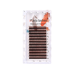Cílios Maria Lashes W 5D curl M - Marrom Brown