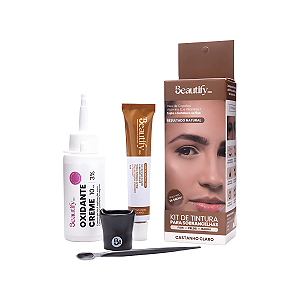 Kit Tintura Beautify Pro 10gr - para Sobrancelhas, Fios, Pelos E Barba