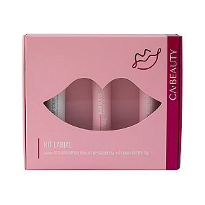 Kit Labial CA Beauty — Hidratação, Esfoliação e Brilho para Lábios Perfeitos