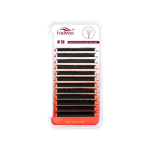 Cílios Fadvan W 5D Curvatura M — Volume Fox e Egípcio Profissional