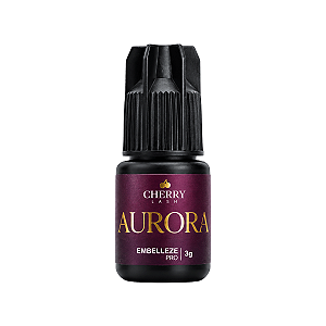 Cola Aurora Cherry Lash para Extensão de Cílios – Retenção de 9 a 10 Semanas
