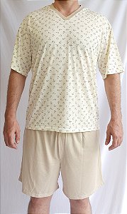 Modelagem Pijama Curto Masculino Adulto P-M-G-GG
