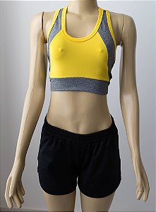 Modelagem Conjunto Fitness Amanda Adulto P - M - G