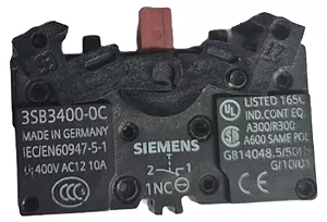 Bloco De Contato Siemens 3sb3400-0c Siemens