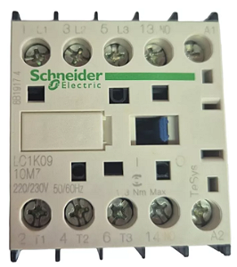 Contator Tripolar Tesys K 9a 1na 220vca Lc1k0910m7 Schneider