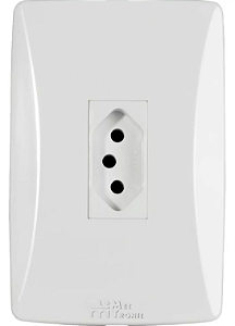 Tomada 2P+T 20a Placa Vertical Petra Mec-tronic TPB20-E1VP