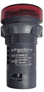 Sinalizador 22mm Led Vermelho 220vac XA2EVM4LC Schneider