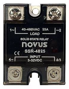 RELE DE ESTADO SOLIDO SSR-4825  25A / 480VAC 8824011025 NOVUS