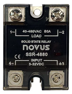 RELE DE ESTADO SOLIDO SSR-4880  80A / 480VAC 8824011080 NOVUS