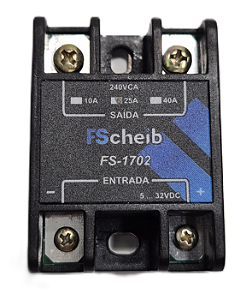 RELE DE ESTADO SOLIDO FS-1702-AG 25A/240VCA FSCHEIB
