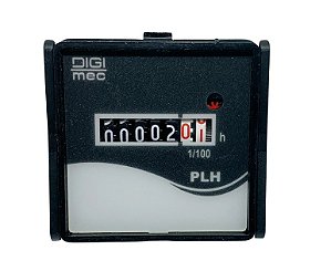 PLH 220VCA 60HZ - TOTALIZADOR DE HORAS ELETROMECANICO, P/ PORTA DE PAINEL, 48X48MM, ALIMENTAÇÃO 220VCA. 60HZ.