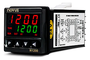 CONTROLADOR DE PROCESSOS N1200 24V PID COM RAMPAS E PATAMARES USB NOVUS 8120200124
