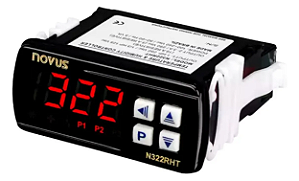 CONTROLADOR DE UMIDADE E TEMPERATURA N322 RHT SEM SENSOR NOVUS 80322H6000