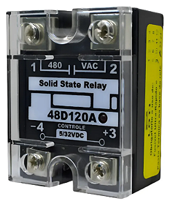 RELE ESTADO SOLIDO LOTI 48D120 120A ENTRADA 5-32VDC SAIDA 24-480VAC