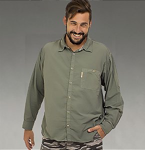 Camisa Pow Masculina com Proteção Solar UV 50+