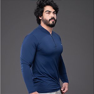 Camiseta Gola Padre Masculina com Proteção Solar UV 50+