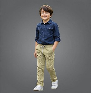 Calça Bermuda Explorer Infantil com Proteção UV 50+