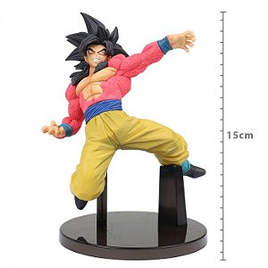 Boneco Dragon Ball Z Goku Super Saiyajin Grande Cabelo Loiro