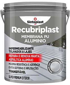 RECUBRIPLAST MEMBRANA PU ALUMÍNIO - 18KG