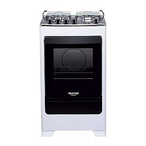 Fogão Dako Supreme 4 Bocas A Gás e Elétrico Branco 110v/220v