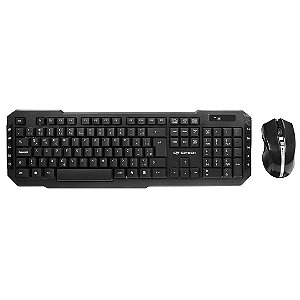 Kit Teclado E Mouse Sem Fio C3 Tech K-w40bk Wireless