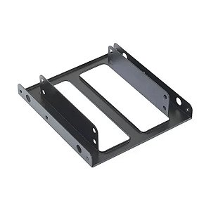 Adaptador Baia 3.5″ para 2x SSD/HDD 2.5″ AKASA AK‑HDA‑03 – Aço SECC, Parafusos Inclusos