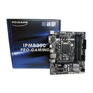 Placa Mãe Pcware Pro Gaming Ipmb250 1151 Ddr4 Vga Usb 3.0