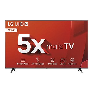 Smart Tv LG 50 4k Uhd Led Alexa Thinq Ai Hdr10 Webos 24 Controle Smart Magic 50UT801C0SA.AWZ