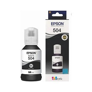 Garrafa de Tinta Epson T504 Preta 127ml Original T504122-BR