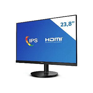 Monitor Philips 23.8” Full HD IPS com HDMI, VGA e DisplayPort Bordas Ultrafinas 242V8A